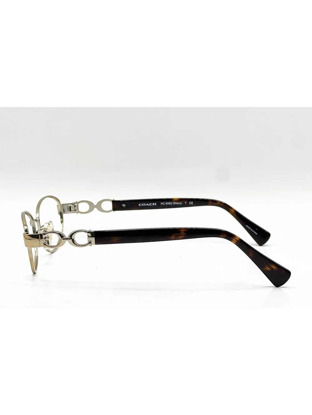 Coach HC 5062 9099 Gold Dark Tortoise Full Rim Eyeglass Frames 54-16-135